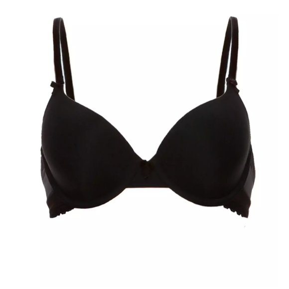 Paramour by Felina Gorgeous Memory Foam Contour Convertible T-Shirt Bra Black - Picture 7 of 9